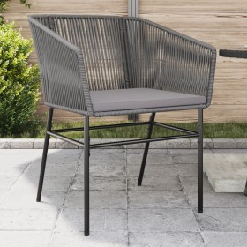 Garden armchairs with cushions 2 pcs synthetic rattan gray by , Garden chairs - Ref: Foro24-369104, Price: 154,69 €, Discount: %