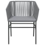 Garden armchairs with cushions 2 pcs synthetic rattan gray by , Garden chairs - Ref: Foro24-369104, Price: 154,69 €, Discount: %