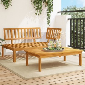 Set de sofás de palets de jardín 2 pzas madera maciza de acacia de , Sofás de exterior - Ref: Foro24-365848, Precio: 195,28 €...