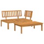 Set of 2 solid acacia wood garden pallet sofas by , Outdoor sofas - Ref: Foro24-365848, Price: 195,28 €, Discount: %