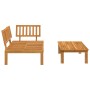 Set of 2 solid acacia wood garden pallet sofas by , Outdoor sofas - Ref: Foro24-365848, Price: 195,28 €, Discount: %