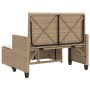 Gartenbank mit Kissen und Fußstütze Kunstrattan beige von , Gartenbänke - Ref: Foro24-368411, Preis: 253,99 €, Rabatt: %