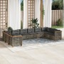 Set mit 10 Gartensofas mit Kissen synthetisches Rattangrau von , Gartensets - Ref: Foro24-3262023, Preis: 861,46 €, Rabatt: %