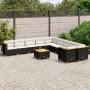 Garden sofa set 11 pieces and black synthetic rattan cushions by , Garden sets - Ref: Foro24-3262049, Price: 841,94 €, Discou...