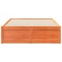 Estructura de cama madera maciza pino marrón cera 120x190 cm de , Camas y somieres - Ref: Foro24-3282389, Precio: 190,99 €, D...