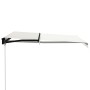 Manual retractable awning with cream LED 300x250 cm by vidaXL, Awnings - Ref: Foro24-3055221, Price: 244,99 €, Discount: %