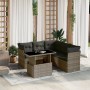 6-piece garden furniture set with gray synthetic rattan cushions by , Garden sets - Ref: Foro24-3266580, Price: 423,58 €, Dis...