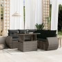 6-piece garden furniture set with gray synthetic rattan cushions by , Garden sets - Ref: Foro24-3268530, Price: 476,22 €, Dis...