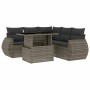 6-piece garden furniture set with gray synthetic rattan cushions by , Garden sets - Ref: Foro24-3268530, Price: 476,22 €, Dis...