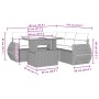 6-piece garden furniture set with gray synthetic rattan cushions by , Garden sets - Ref: Foro24-3268530, Price: 476,22 €, Dis...