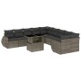 Set mit 11 Gartensofas und Kissen synthetisches Rattangrau von , Gartensets - Ref: Foro24-3268800, Preis: 798,71 €, Rabatt: %