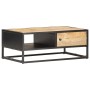 TV cabinet carved door rough mango wood 90x55x36 cm by vidaXL, Coffee table - Ref: Foro24-320946, Price: 185,41 €, Discount: %