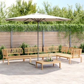 5-piece solid acacia wood garden pallet sofa set by , Outdoor sofas - Ref: Foro24-3209316, Price: 580,99 €, Discount: %