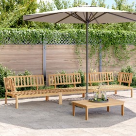 Garden pallet sofa set 4 pieces solid acacia wood by , Outdoor sofas - Ref: Foro24-3209309, Price: 440,80 €, Discount: %