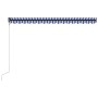 Toldo automático retráctil azul y blanco 450x300 cm de vidaXL, Toldos - Ref: Foro24-3055266, Precio: 505,73 €, Descuento: %