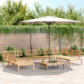 Set of 6-piece solid acacia wood garden pallet sofas by , Outdoor sofas - Ref: Foro24-3209314, Price: 649,60 €, Discount: %