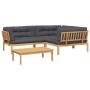 Set aus Gartenpaletten-Sofas und -Kissen 4 Stück Akazienholz von , Outdoor-Sofas - Ref: Foro24-3209361, Preis: 685,42 €, Raba...