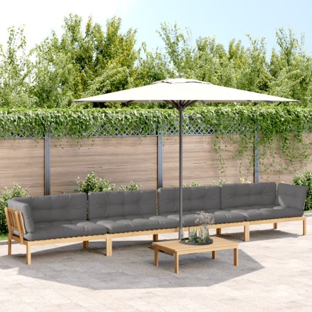 Set aus Gartenpaletten-Sofas und -Kissen 5 Stück Akazienholz von , Outdoor-Sofas - Ref: Foro24-3209380, Preis: 789,78 €, Raba...