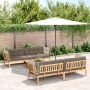 Set of garden pallet sofas and cushions 5 pieces acacia wood by , Outdoor sofas - Ref: Foro24-3209425, Price: 943,99 €, Disco...