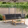 Eckpalette Sofas Garten und Kissen 2 Stück Akazienholz von , Outdoor-Sofas - Ref: Foro24-3209349, Preis: 426,50 €, Rabatt: %