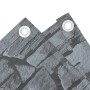 Pantalla de privacidad de jardín PVC look piedra gris 300x90 cm de , Paneles de vallas - Ref: Foro24-4005468, Precio: 21,44 €...