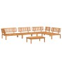 5-piece solid acacia wood garden pallet sofa set by , Outdoor sofas - Ref: Foro24-3209438, Price: 567,68 €, Discount: %