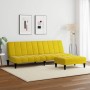 2-seater sofa bed with yellow velvet stool by , Sofas - Ref: Foro24-3258096, Price: 292,59 €, Discount: %