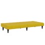 Sofá cama de 2 plazas con taburete terciopelo amarillo de , Sofás - Ref: Foro24-3258096, Precio: 292,99 €, Descuento: %