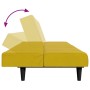 2-seater sofa bed with yellow velvet stool by , Sofas - Ref: Foro24-3258096, Price: 292,59 €, Discount: %