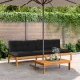 Zentrale Palette Sofas Garten und Kissen 2 Stück Akazienholz von , Outdoor-Sofas - Ref: Foro24-3209484, Preis: 342,53 €, Raba...