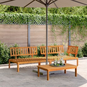 3-piece solid acacia wood garden pallet sofa set by , Outdoor sofas - Ref: Foro24-3209427, Price: 317,02 €, Discount: %