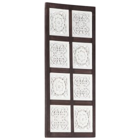 Panel de pared tallado a mano MDF marrón y blanco 40x80x1,5 cm de vidaXL, Recubrimiento de paredes - Ref: Foro24-321655, Prec...