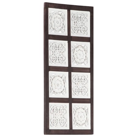 Hand-carved brown and white MDF wall panel 40x80x1.5 cm by vidaXL, Wall covering - Ref: Foro24-321655, Price: 40,00 €, Discou...