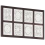 Hand-carved brown and white MDF wall panel 40x80x1.5 cm by vidaXL, Wall covering - Ref: Foro24-321655, Price: 40,00 €, Discou...