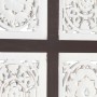 Hand-carved brown and white MDF wall panel 40x80x1.5 cm by vidaXL, Wall covering - Ref: Foro24-321655, Price: 40,00 €, Discou...