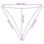 Polyester oxford 100% sand-colored 3x3x3 m sail shade by , Umbrellas - Ref: Foro24-4000931, Price: 25,72 €, Discount: %