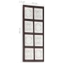 Panel de pared tallado a mano MDF marrón y blanco 40x80x1,5 cm de vidaXL, Recubrimiento de paredes - Ref: Foro24-321655, Prec...