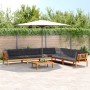 Set of garden pallet sofas and cushions 6 pieces acacia wood by , Outdoor sofas - Ref: Foro24-3209541, Price: 1,00 €, Discoun...