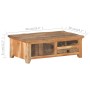 Mesa de centro de madera maciza reciclada 90x50x31 cm de vidaXL, Mesas de centro - Ref: Foro24-320384, Precio: 188,99 €, Desc...