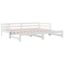 Sofá cama nido madera maciza de pino blanco 90x200 cm de , Camas y somieres - Ref: Foro24-840142, Precio: 151,84 €, Descuento: %