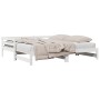 Sofá cama nido madera maciza de pino blanco 90x200 cm de , Camas y somieres - Ref: Foro24-840142, Precio: 151,84 €, Descuento: %