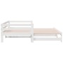 Sofá cama nido madera maciza de pino blanco 90x200 cm de , Camas y somieres - Ref: Foro24-840142, Precio: 151,84 €, Descuento: %