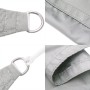 Light gray 100% polyester oxford sail shade 5x3.5 m by , Umbrellas - Ref: Foro24-4000550, Price: 54,46 €, Discount: %