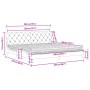 Bett mit hellgrauem Samtmatratze 200x200 cm von , Betten und Lattenroste - Ref: Foro24-3208676, Preis: 500,99 €, Rabatt: %