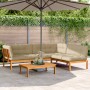 Set aus Gartenpaletten-Sofas und -Kissen 4 Stück Akazienholz von , Outdoor-Sofas - Ref: Foro24-3209501, Preis: 664,18 €, Raba...