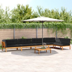 Garten-Palettensofa-Set mit 6-teiligen Kissen aus Akazienholz. von , Outdoor-Sofas - Ref: Foro24-3209520, Preis: 1,00 €, Raba...