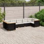 Set mit 7 Gartensofas mit Kissen Kunstrattan schwarz von , Gartensets - Ref: Foro24-3261971, Preis: 571,51 €, Rabatt: %