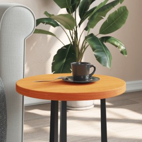 Solid pine wood round table top in brown Ø40x2.5 cm by , Table tops - Ref: Foro24-847125, Price: 21,99 €, Discount: %