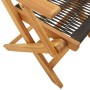 Garden chairs 2 units solid acacia wood black polypropylene by , Garden chairs - Ref: Foro24-367666, Price: 145,31 €, Discoun...