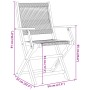 Garden chairs 2 units solid acacia wood black polypropylene by , Garden chairs - Ref: Foro24-367666, Price: 145,31 €, Discoun...